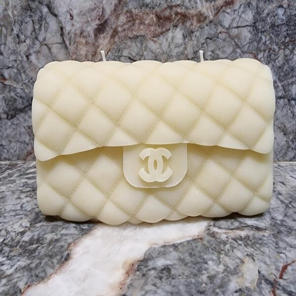 Chanel purse candle