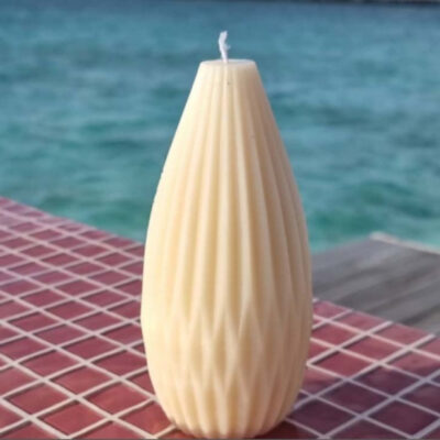 Tall Pear Candle, sculpture candle
