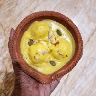 Rasmalai candle, food candle, realistic candle