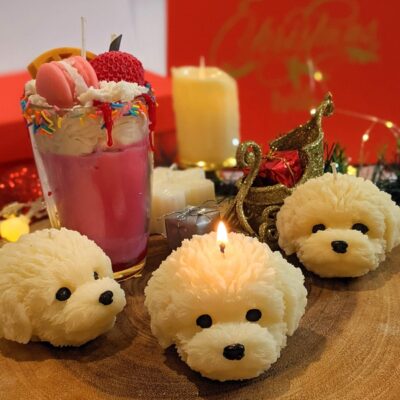 Puppy face candle, Sculpture Candles