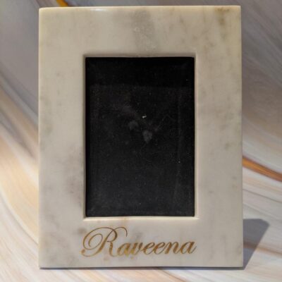 Marble Photo Frame Personalised with Initial or Name