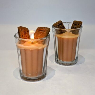 chai candle, food candle, realistic candle