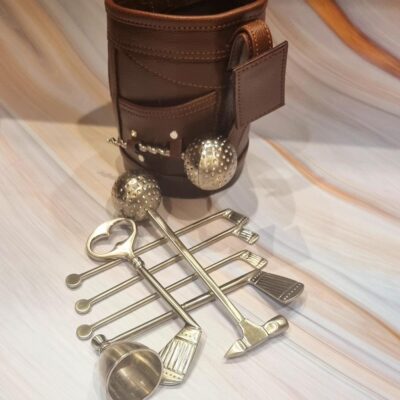 Leather Golf Bar Set