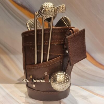 Leather Golf Bar Set