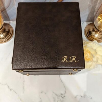 Personalised Leather Bar set, corporate gift set, personalised gift