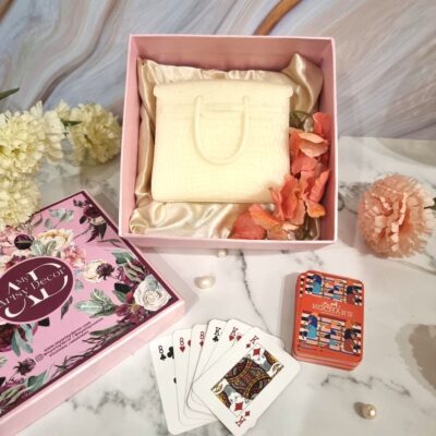 Personalised Playing Cards and Designer Berkin Bag Candle