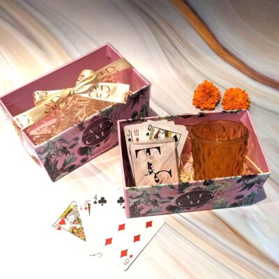 Personalised Playing Cards & Tealight Holder