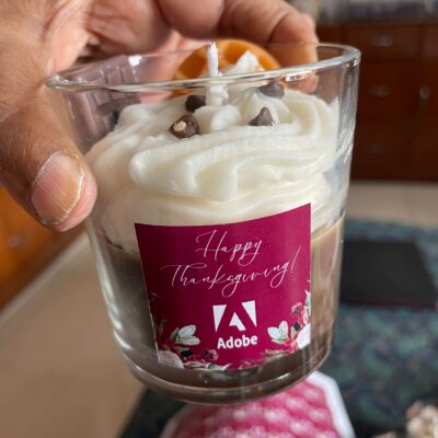 Personalised Dessert candle, Dessert candle, realistic candle, hot chocolate candle, scented candle