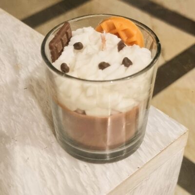 Dessert Jar Candle, Food Candle, Dessert candle, Realistic candle, hot chocolate candle