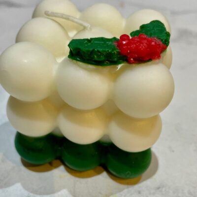 Christmas Bubble Candle