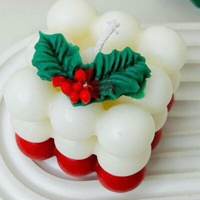 Christmas Bubble Candle