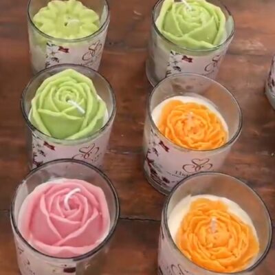 Flower Jar Candle