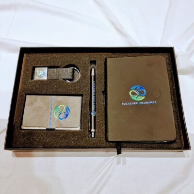 Bulk Order: 4 Piece Personalised Notebook Card Holder Set