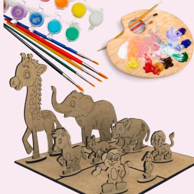 Artful Adventures: Kids' MDF Character Painting Kit